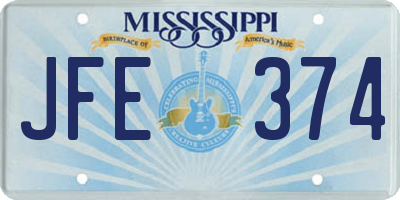 MS license plate JFE374