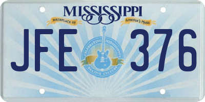 MS license plate JFE376