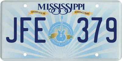 MS license plate JFE379
