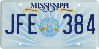 MS license plate JFE384