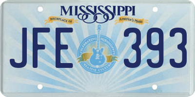 MS license plate JFE393