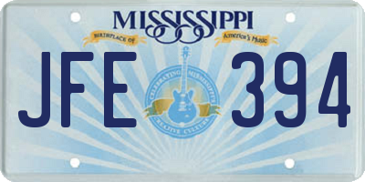 MS license plate JFE394