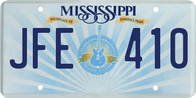 MS license plate JFE410