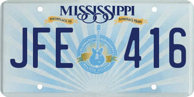 MS license plate JFE416