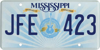 MS license plate JFE423
