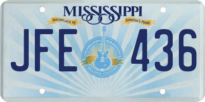 MS license plate JFE436