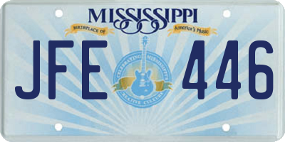MS license plate JFE446