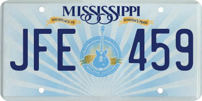 MS license plate JFE459