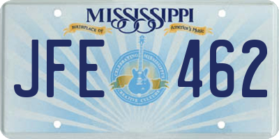 MS license plate JFE462