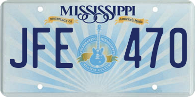 MS license plate JFE470
