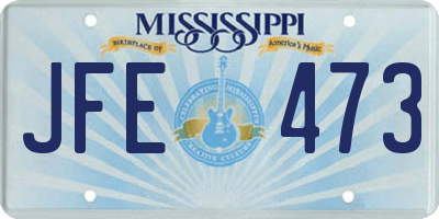 MS license plate JFE473