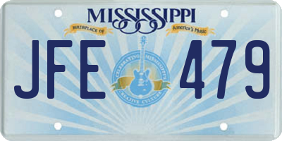 MS license plate JFE479