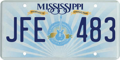 MS license plate JFE483