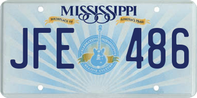 MS license plate JFE486