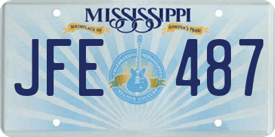 MS license plate JFE487