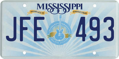 MS license plate JFE493