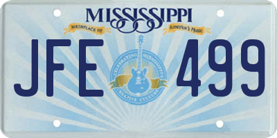MS license plate JFE499