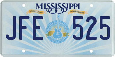 MS license plate JFE525