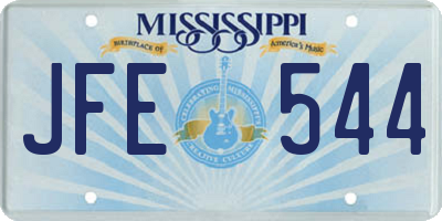 MS license plate JFE544