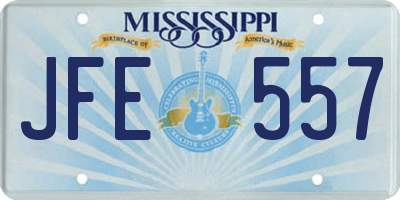 MS license plate JFE557