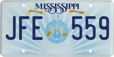 MS license plate JFE559