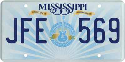 MS license plate JFE569