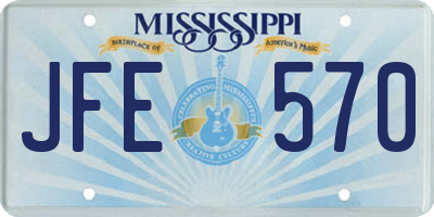 MS license plate JFE570