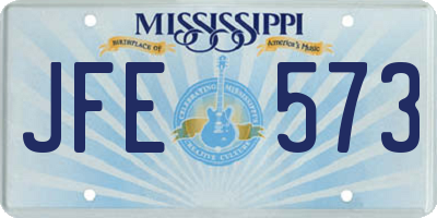 MS license plate JFE573