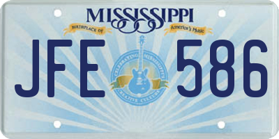 MS license plate JFE586
