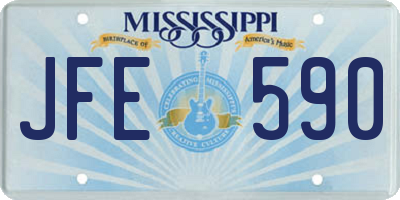 MS license plate JFE590