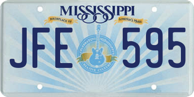MS license plate JFE595