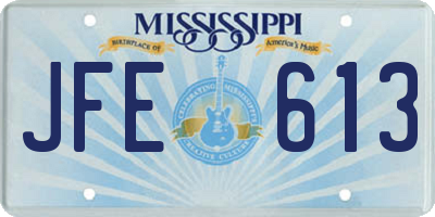 MS license plate JFE613