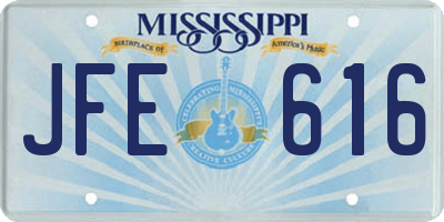 MS license plate JFE616