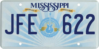 MS license plate JFE622