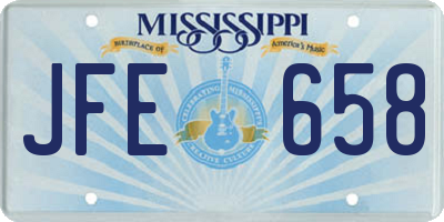 MS license plate JFE658
