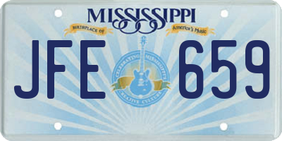 MS license plate JFE659