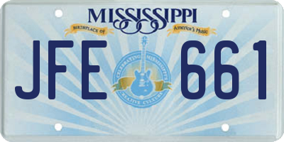 MS license plate JFE661