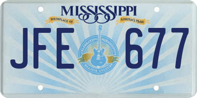 MS license plate JFE677