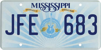 MS license plate JFE683