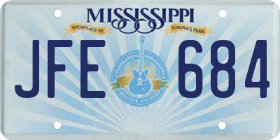 MS license plate JFE684