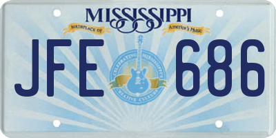 MS license plate JFE686