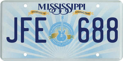 MS license plate JFE688