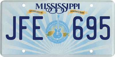 MS license plate JFE695
