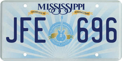 MS license plate JFE696
