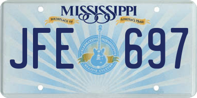MS license plate JFE697