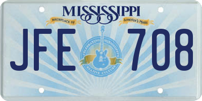 MS license plate JFE708