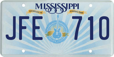 MS license plate JFE710