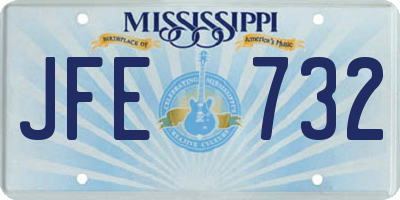 MS license plate JFE732