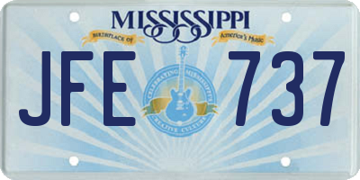 MS license plate JFE737