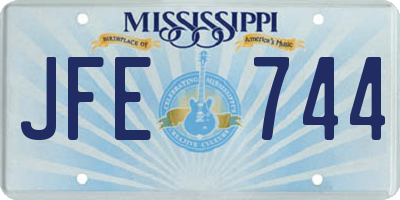 MS license plate JFE744
